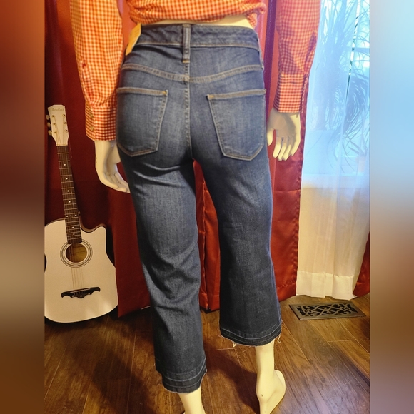 Universal Threads High Waist Wide Leg Crop Denim Size 00 - Picture 4 of 8